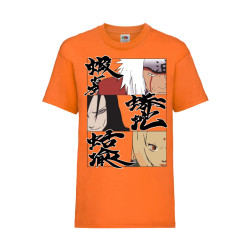 Детска Тениска Japan Animation Tralala Naruto Legendary Sannin, Оранжев, 3-...