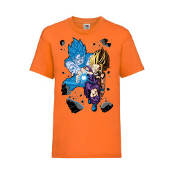 Детска Тениска Japan Animation Tralala Dragon Ball Z Gohan X Goku, Оранжев,...