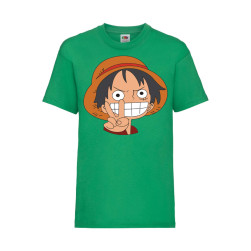 Детска Тениска Japan Animation Tralala One Piece 03, Зелен, 7-8 г. (128-140...