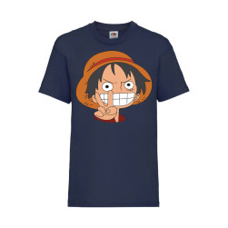 Детска Тениска Japan Animation Tralala One Piece 03, Тъмносин, 7-8 г. (128-...