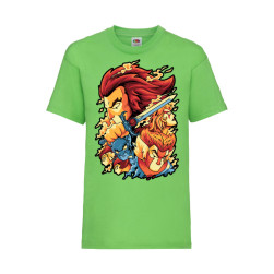 Детска Тениска Japan Animation Tralala ThunderCats 01, Зелена мента, 5-6 г....