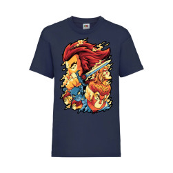Детска Тениска Japan Animation Tralala ThunderCats 01, Тъмносин, 9-11 г. (1...