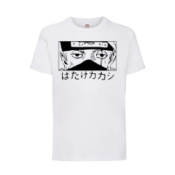 Детска Тениска Japan Animation Tralala Naruto Kakashi 03, Бял, 3-4 г. (104-...