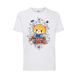 Детска Тениска Manga Anime 01 Tralala Aggretsuko 01, Бял, 7-8 г. (128-140)