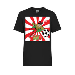 Детска Тениска Tralala Captain Tsubasa 04 Japan Animation, Черен, 3-4 г. (1...