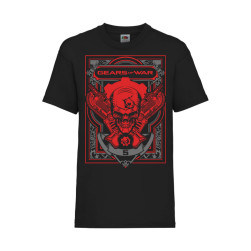 Детска Тениска Manga Anime 01 Tralala Gears of War, Черен, 3-4 г. (104-116)