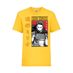 Детска Тениска Manga Anime 01 Tralala My Hero Academia Mirio Togata, Жълт, ...