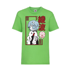 Детска Тениска Manga Anime 01 Tralala Neon Genesis Evangelion Rei Ayanami, ...