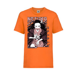 Детска Тениска Tralala Demon Slayer Nezuko Kamado 01 Japan Animation, Оранж...