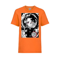Детска Тениска Tralala Demon Slayer Tanjiro Kamado 04 Japan Animation, Оран...