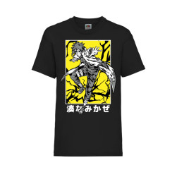 Детска Тениска Tralala Naruto Minato Namikaze Japan Animation, Черен, 5-6 г...