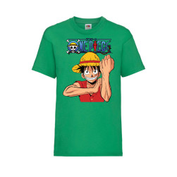 Детска Тениска Tralala One Piece 05 Japan Animation, Зелен, 9-11 г. (140-15...