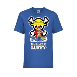 Детска Тениска Tralala One Piece 07 Japan Animation, Син, 7-8 г. (128-140)