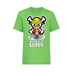 Детска Тениска Tralala One Piece 07 Japan Animation, Зелена мента, 9-11 г. ...