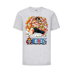 Детска Тениска Tralala One Piece 09 Japan Animation, Светлосив меланж, 12-1...