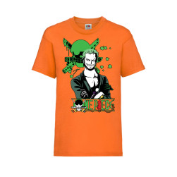 Детска Тениска Tralala One Piece Roronoa Zoro 03 Japan Animation, Оранжев, ...