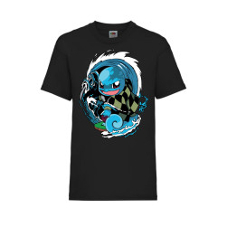 Детска Тениска Tralala Pokemon Squirtle Japan Animation, Черен, 3-4 г. (104...
