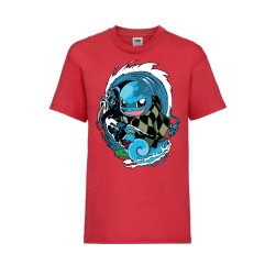 Детска Тениска Tralala Pokemon Squirtle Japan Animation, Червен, 3-4 г. (10...