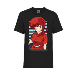 Детска Тениска Tralala Ranma Saotome Japan Animation, Черен, 7-8 г. (128-14...