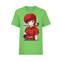 Детска Тениска Tralala Ranma Saotome Japan Animation, Зелена мента, 3-4 г. ...