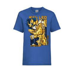 Детска Тениска Tralala Saint Seiya Leo Aiolia 01 Japan Animation, Син, 5-6 ...