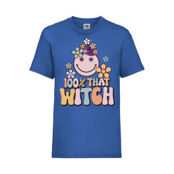 Детска Тениска Tralala, 100 % that witch, Син, 3-4 г. (104-116)