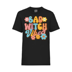 Детска Тениска Tralala, Bad witch vibes, Черен, 3-4 г. (104-116)