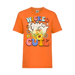 Детска Тениска Hallowen Tralala, Wicked cute, Оранжев, 12-13 г. (152-164)