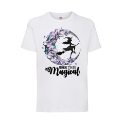 Детска Тениска Hallowen Tralala, Born To Be Magical, Бял, 3-4 г. (104-116)