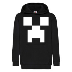 Детски суитчер Minecraft Tralala Minecraft Creeper Face 01, Черен, 5-6 г. (...