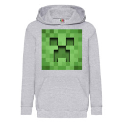 Детски суитчер Minecraft Tralala Minecraft Creeper Face 03, Сив, 12-13 г. (...
