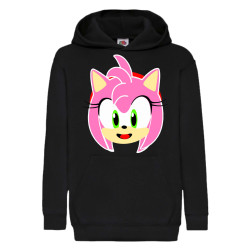 Детски суитчер Tralala Sonic Amy, Черен, 5-6 г. (116-128)