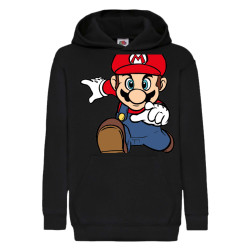 Детски суитшърт Супер Марио Super Mario Tralala Super Mario 07, Черен, 9-11...