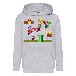 Детски суитшърт Супер Марио Super Mario Tralala Super Mario 10, Сив, 9-11 г...