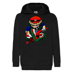 Детски суитшърт Супер Марио Super Mario Tralala Mario VS Monster, Черен, 9-...