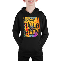 Детски суитчер Светии Halloween Tralala Halloween 09, Черен, 9-11 г. (140-1...