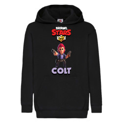 Детски суитчер Brawl Stars Tralala Colt 4, Черен, 5-6 г. (116-128)