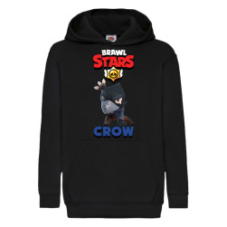 Детски суитчер Brawl Stars Tralala Crow 4, Черен, 12-13 г. (152-164)