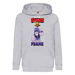 Детски суитчер Brawl Stars Tralala Frank, Сив, 5-6 г. (116-128)