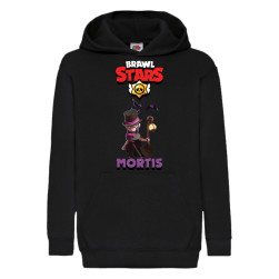 Детски суитчер Brawl Stars Tralala Mortis 2, Черен, 5-6 г. (116-128)