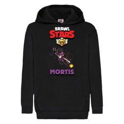 Детски суитчер Brawl Stars Tralala Mortis 3, Черен, 5-6 г. (116-128)