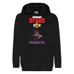 Детски суитчер Brawl Stars Tralala Mortis 4, Черен, 7-8 г. (128-140)