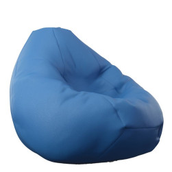 Пуф круша 320л., Nirvana Grande - Blue, Еко кожа, Пълнеж от полистиролни пе...