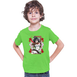 Детска тениска Japan Anime Manga Tralala Attack on Titan Mikasa Ackerman 02...