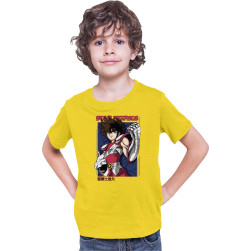 Детска тениска Japan Anime Manga Tralala Saint Seiya Pegasus Seiya 04, Жълт...