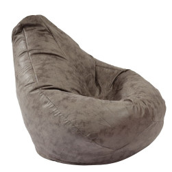 Пуф круша, 220л., Nirvana Hobbit - Discover Gray, Перящ се калъф, Пълнеж от...