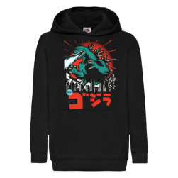 Детски суитшърт Tralala Godzilla, Черен, 9-11 г. (140-152)