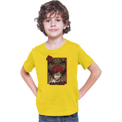 Детска тениска Japan Anime Manga Tralala Naruto Gaara Shukaku, Жълт, 12-13 ...
