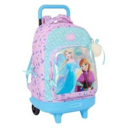Училищна чанта с колелца Frozen Cool days Виолетов Небесно синьо 33 x 45 x ...