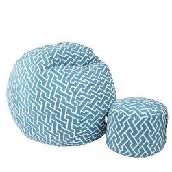 Комплект Барбарон с табуретка за крака 500л. Matusalem, Zippity Turquoise, ...